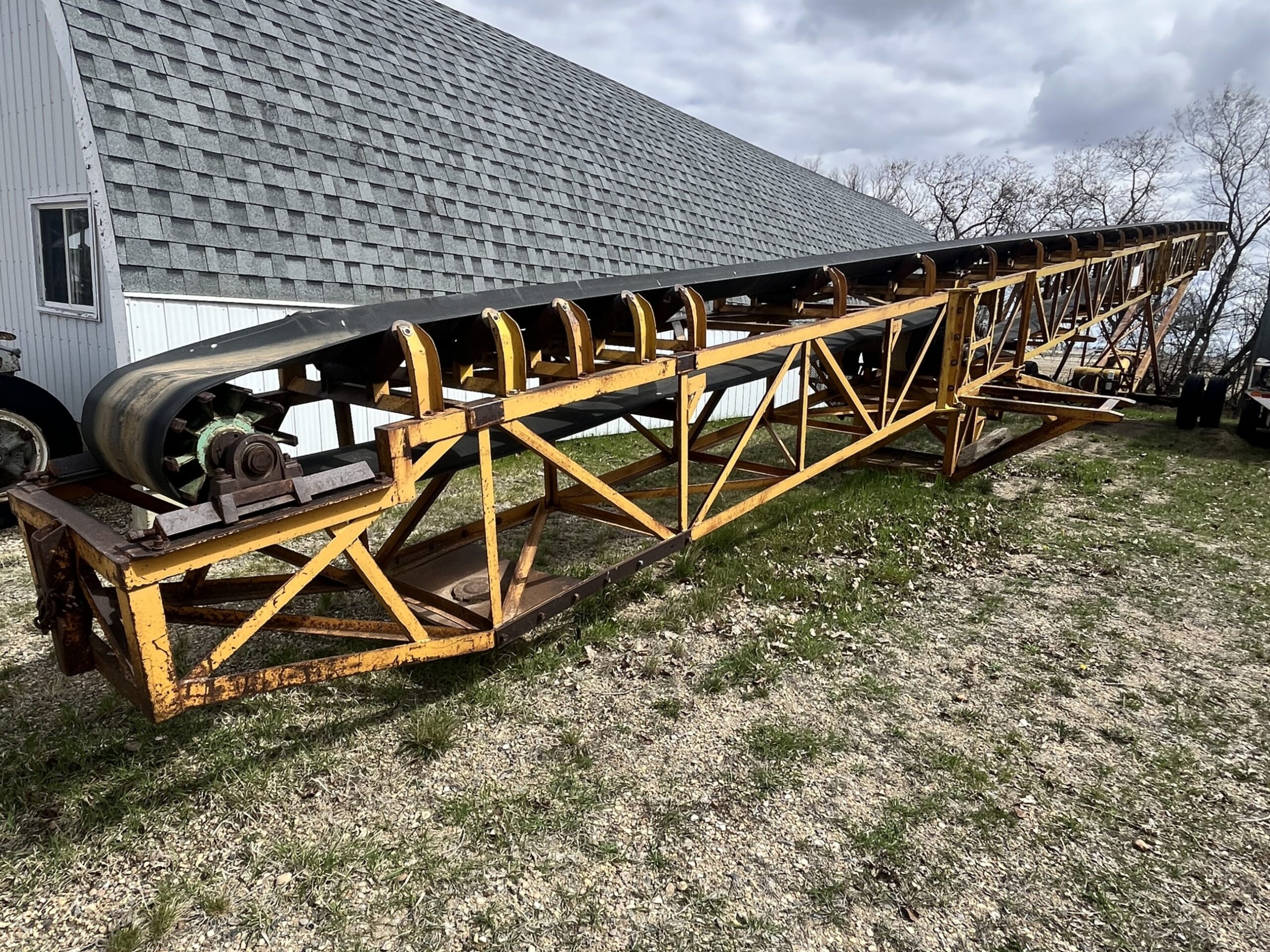   Homebuilt 110'x24" Radial Stacker at Conquest Equipment Saskatchewan