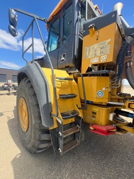  2019 DEERE 410E at Conquest Equipment Saskatchewn